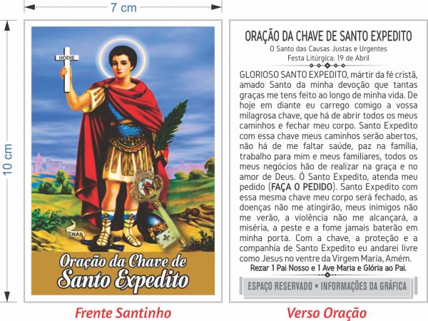 ORAÇÃO DA CHAVE DE SANTO EXPEDITO - Cento